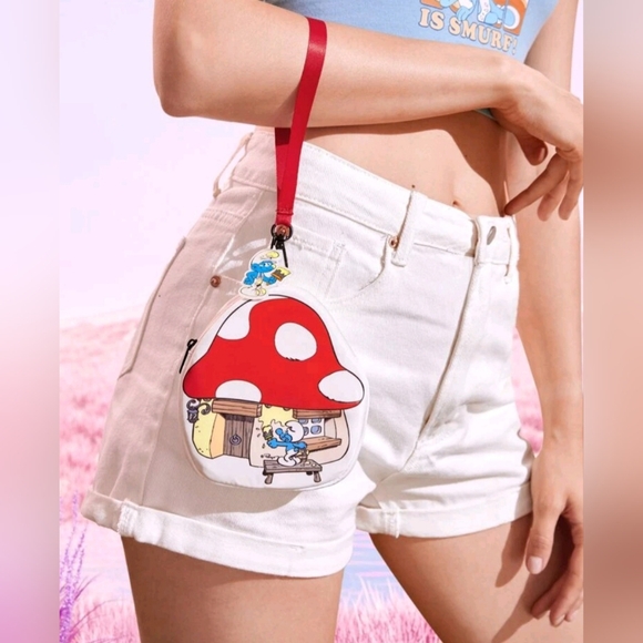 The Smurfs Pouch Wristlet Coin Purse Wallet Kids Teens Unisex Cartoon Kawaii - Picture 6 of 6